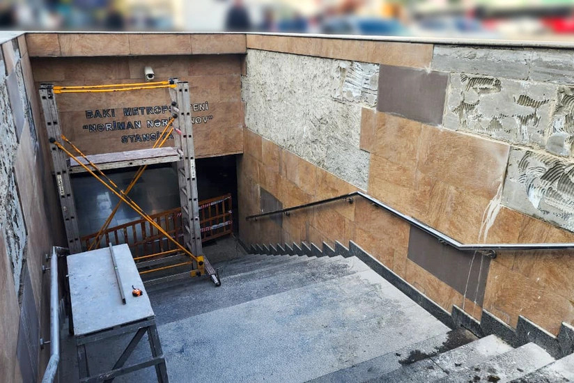 “Nəriman Nərimanov” stansiyasının çıxışlarından biri bağlanıb
