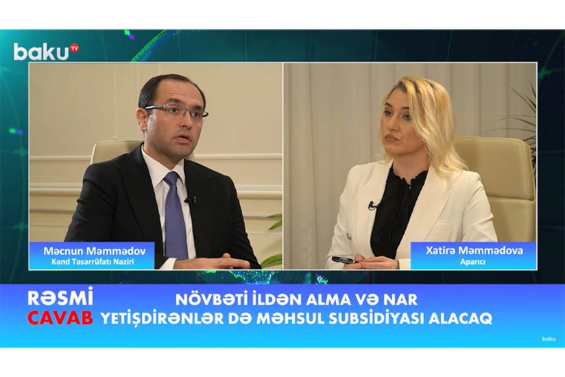 Nazir: "Alma və nar fermerləri üçün yeni subsidiyalar logistika xərclərini tam qarşılayacaq"