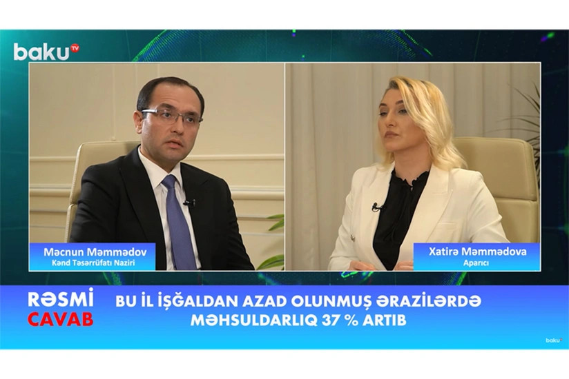 Məcnun Məmmədov: "Kənd təsərrüfatı məhsullarının ixracı ilk dəfə 1 milyard dolları keçib"