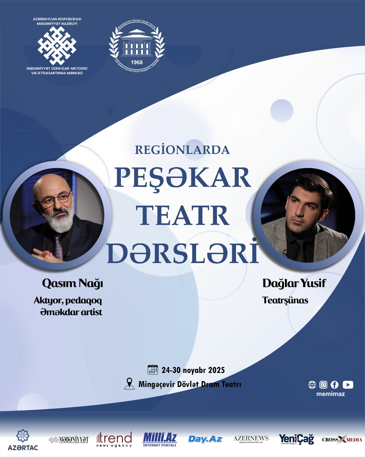 “Regionlarda peşəkar teatr dərsləri” layihəsi növbəti dəfə Mingəçevirdə keçiriləcək