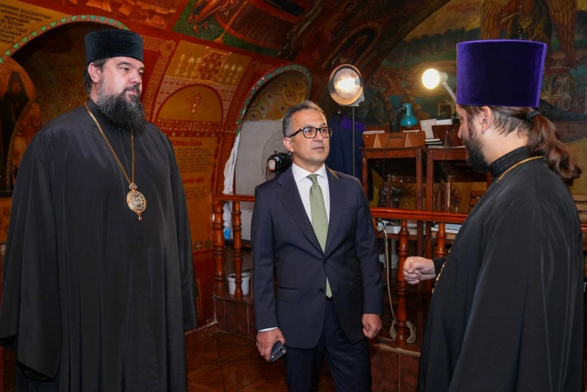 Ramin Məmmədov Bakıda Ali Mələk Mikayıl kilsəsini ziyarət edib