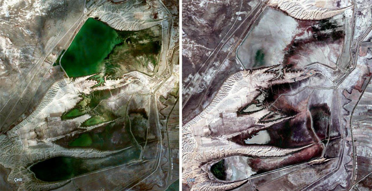 Türkmənistanın qərbində 2 su anbarı tamamilə qurudu