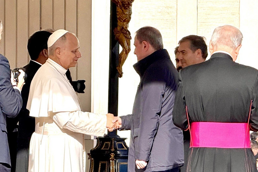 Ceyhun Bayramov Roma Papası XIV Leo ilə görüşüb