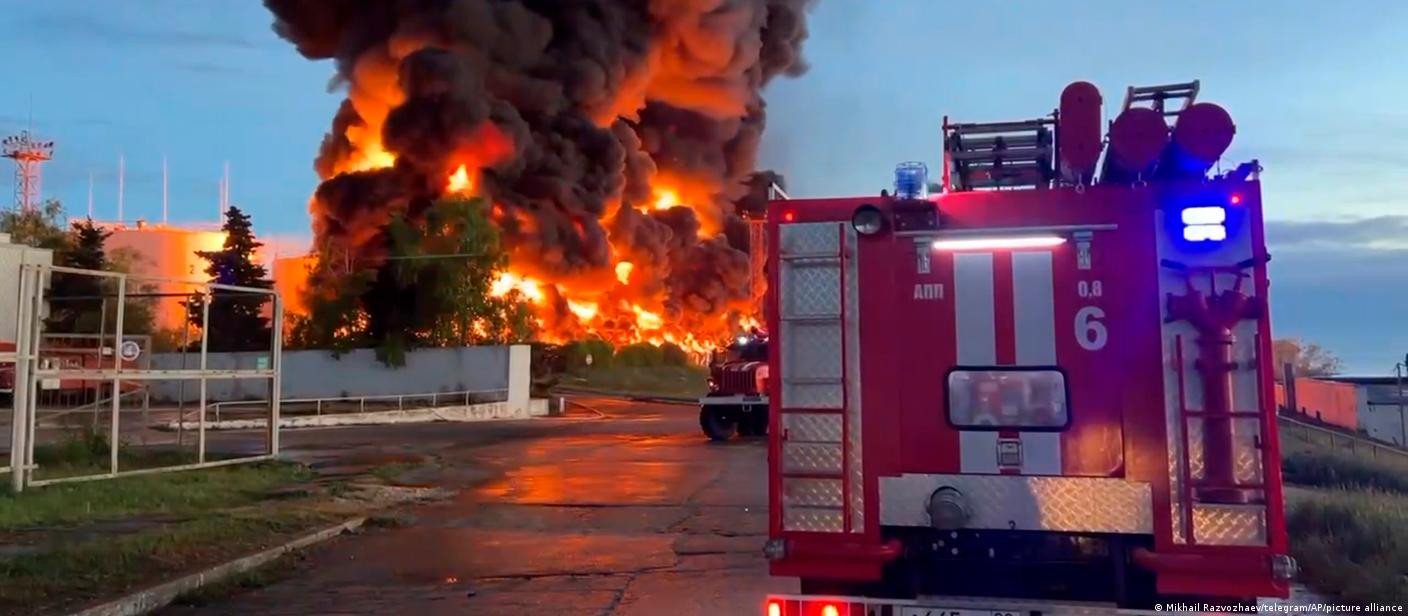 Ukrayna ordusu yenidən Samara neft zavodunu vurdu