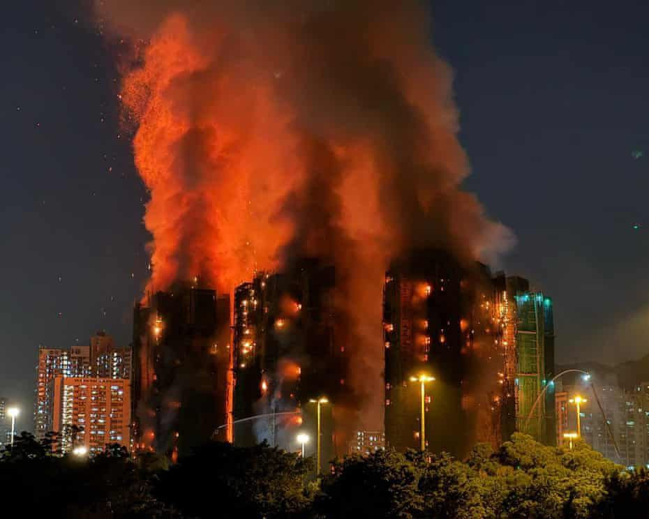 Honq Konq yanğını ilə bağlı üç nəfər saxlanılıb