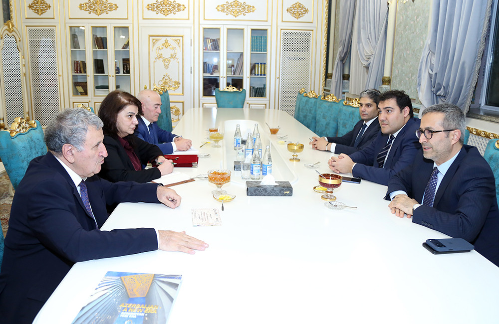 Akademik İsa Həbibbəyli Türkiyənin Yunus Əmrə İnstitutunun başqanı ilə görüşüb