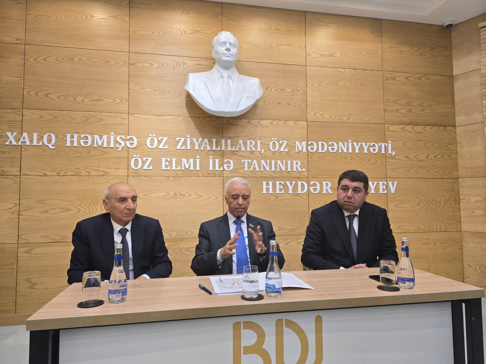 BDU-da “Ümummilli Lider Heydər Əliyev mühazirələri” layihəsinin növbəti qonağı Eldar İbrahimov olub