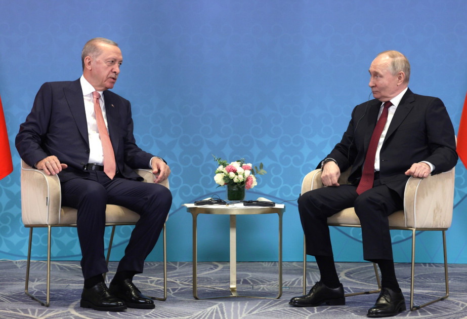 Ərdoğan və Putin Aşqabadda ikitərəfli görüş keçirdilər