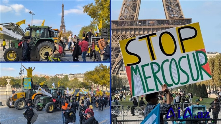 Brüsseldə Avropa fermerləri Merkosur sazişinə etiraz edir