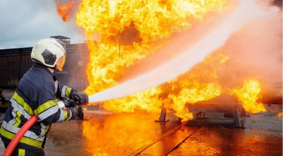 Sumqayıtda "Siyans" hoteli yanır