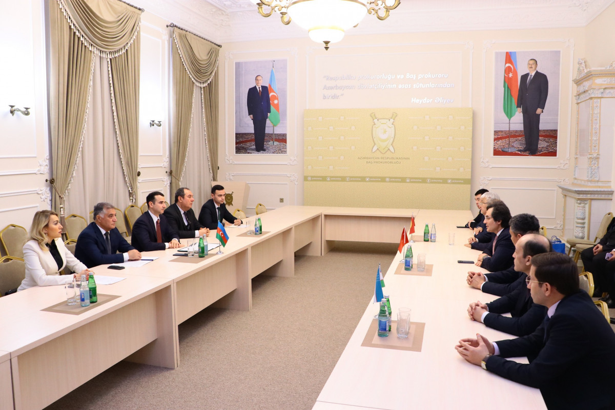 Türk Ədliyyə Təlim Şəbəkəsinə üzv ölkələrin nümayəndələri ilə Baş Prokurorluqda görüş keçirilib