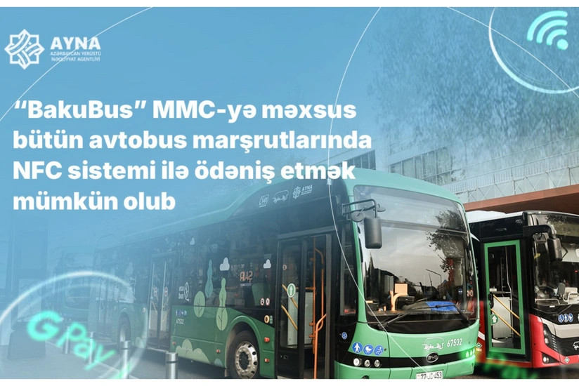 Bu gündən “BakuBus” avtobuslarında kontaktsız ödəniş mümkün olacaq