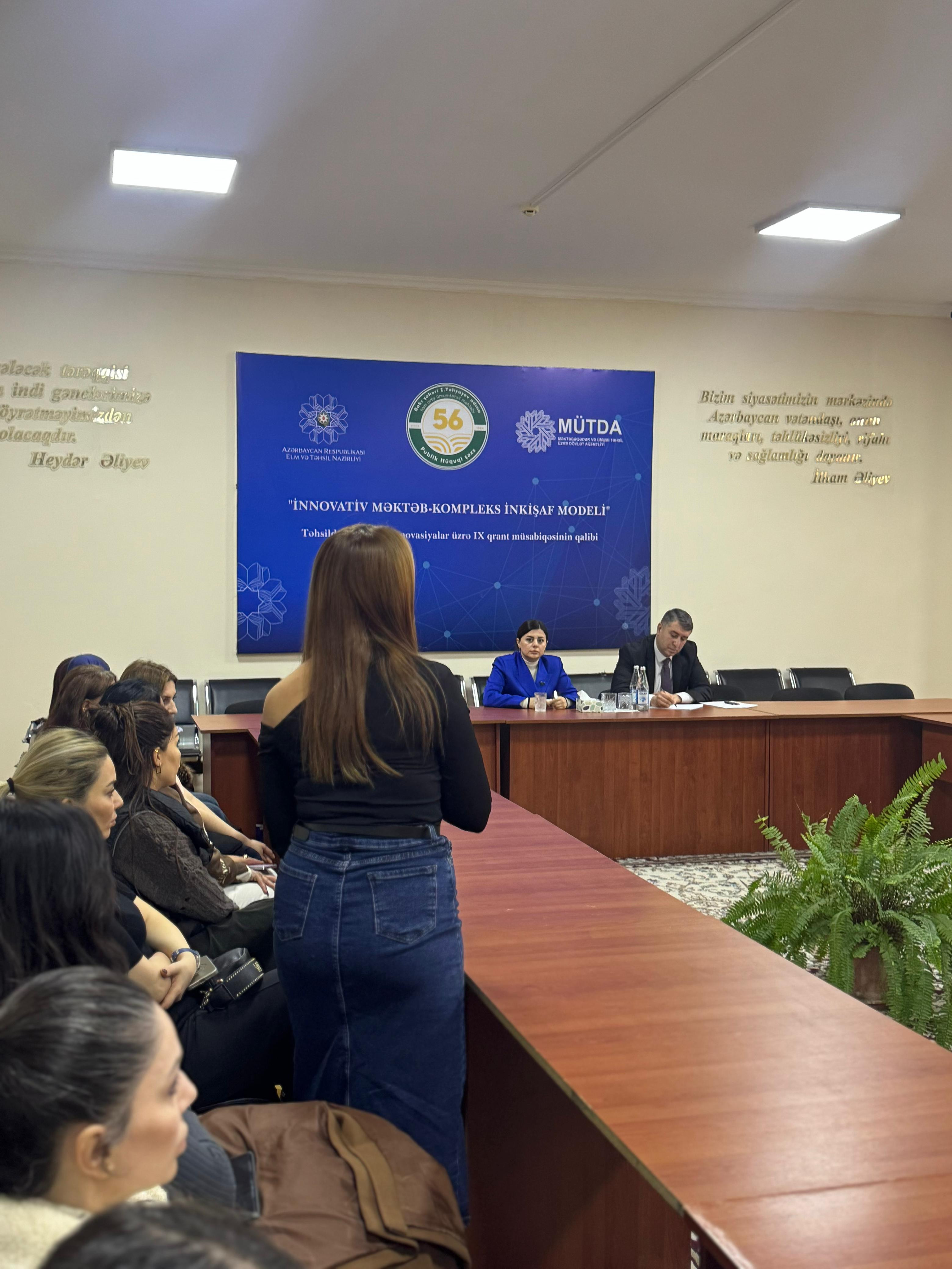 Deputat Pərvanə Vəliyeva Xətai rayonunda seçicilərlə görüş keçirib