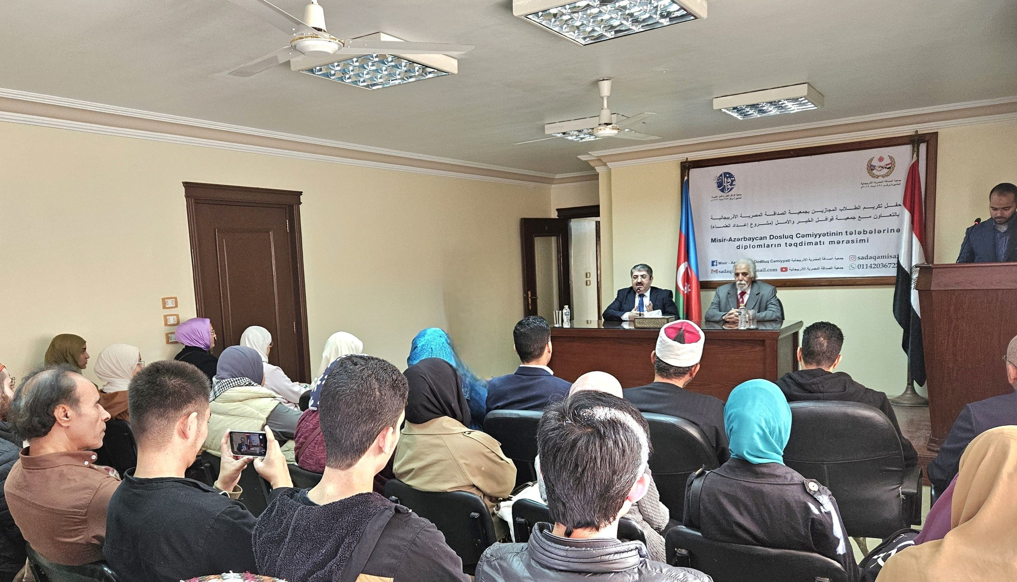 Misirdə Azərbaycan dilini öyrənən tələbələrə diplomlar təqdim olunub