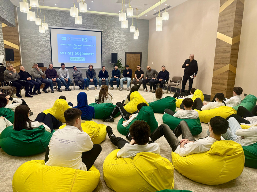 Şabranda şəhid övladları üçün keçirilən qış düşərgəsində çempion cüdoçularla görüş