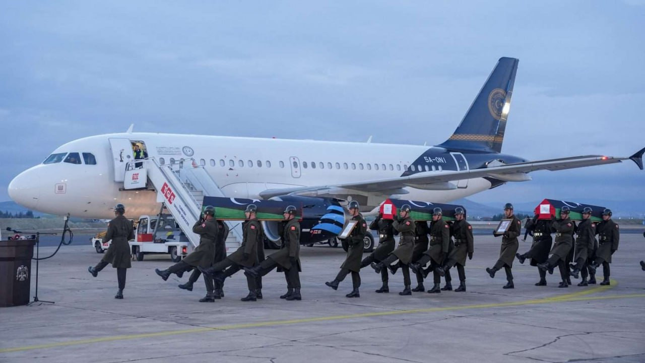 Liviyalı hərbçilərin cənazələri Ankaradan vətənlərinə yola salınıb