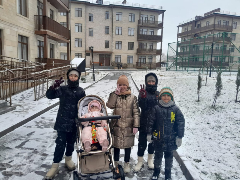 Cəbrayıl şəhərinə və Horovlu kəndinə mövsümün ilk qarı yağıb