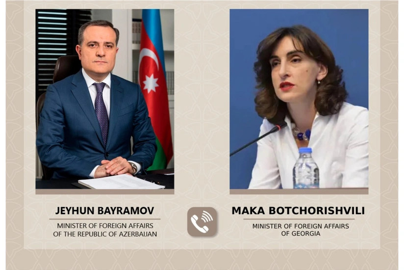 Azərbaycan və Gürcüstan XİN başçıları arasında telefon danışığı olub