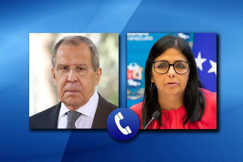 Lavrov və Venesuela vitse-prezidenti gərginliyin artmasının qarşısının alınmasını müzakirə ediblər