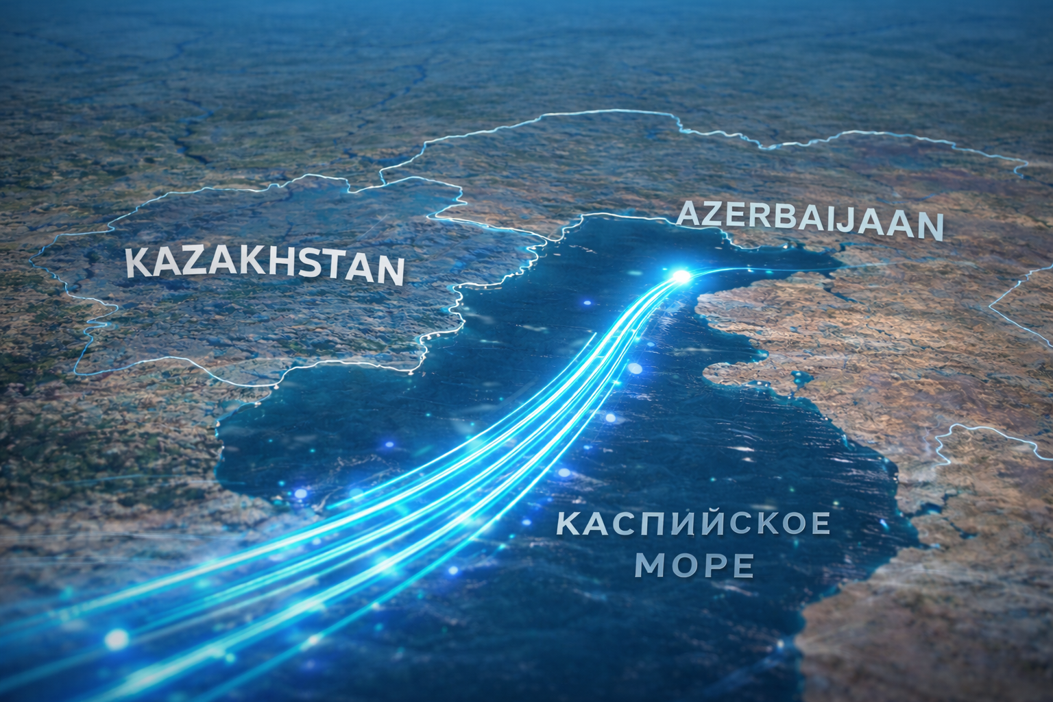 Qazaxıstan-Azərbaycan optik kabeli 2026-cı ildə tamamlanacaq