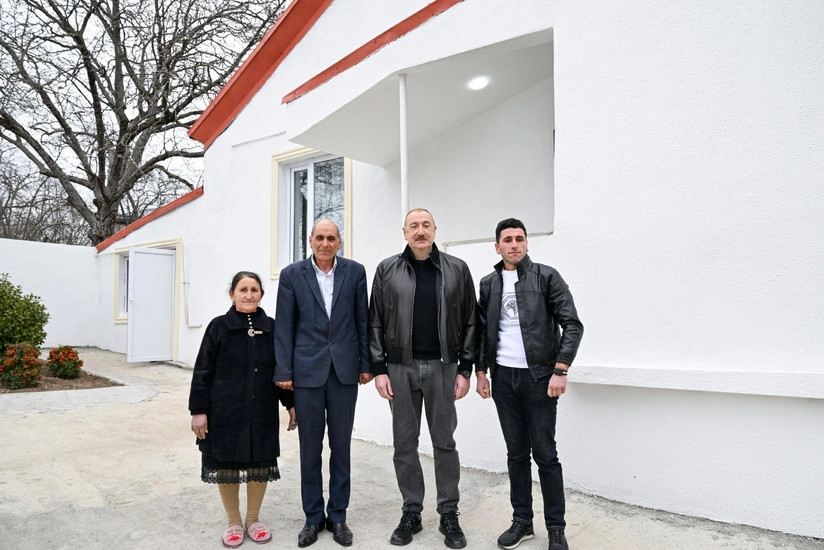 Prezident Ağdərənin Çıldıran kəndində görülmüş işlərlə tanış olub -