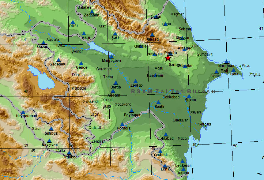 Ağsu rayonunda zəlzələ qeydə alınıb