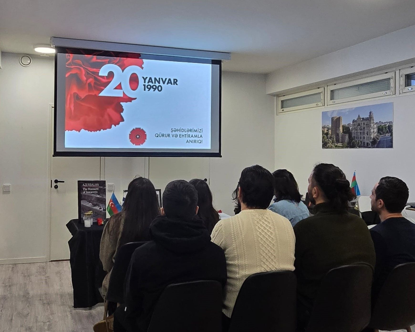 Helsinkidə 20 Yanvar şəhidlərinin xatirə guşəsi yaradılıb