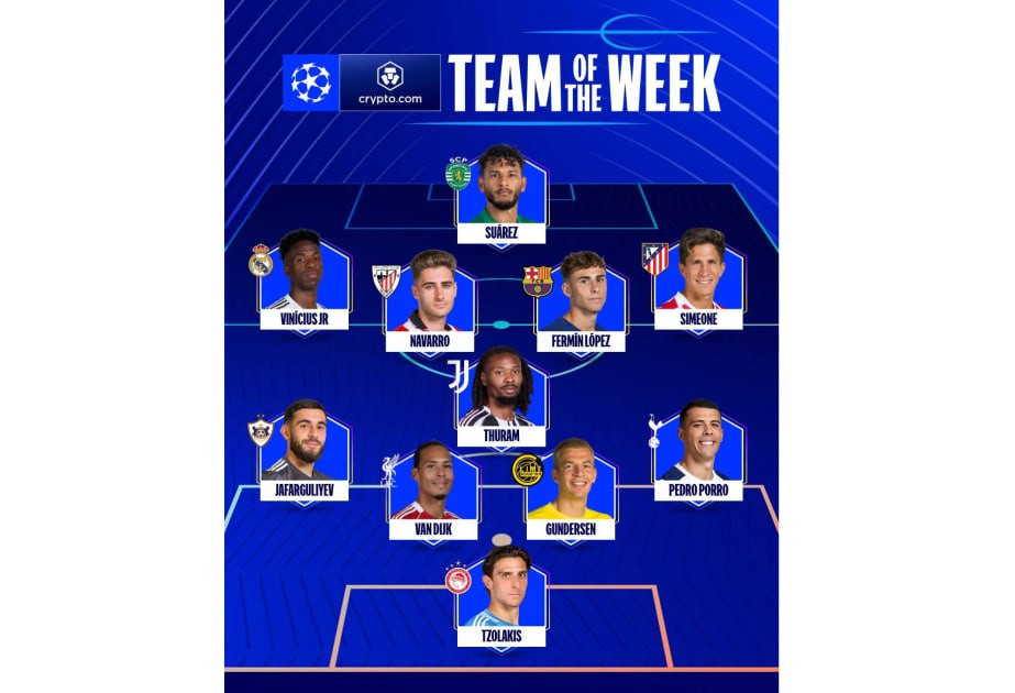 "Qarabağ"ın futbolçusu həftənin rəmzi komandasına seçilib