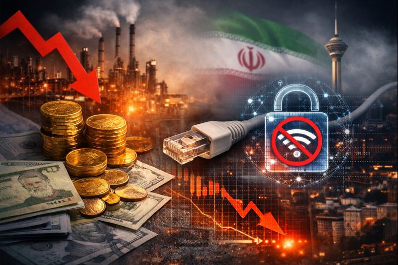 İnternetin kəsilməsi İrana gündə milyonlarla dollar ziyan vurur