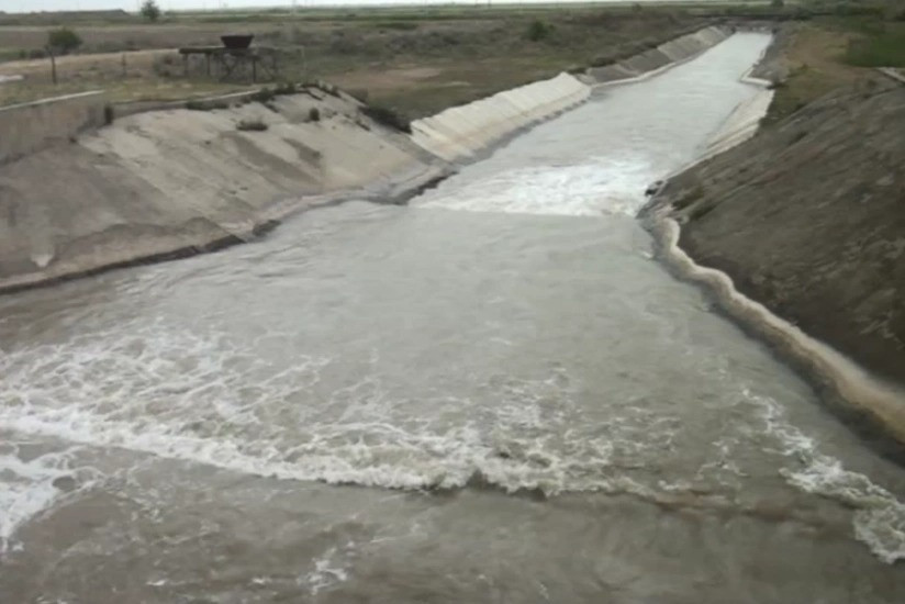 Cənubi Muğan kanalına suyun verilişi müvəqqəti dayandırılıb