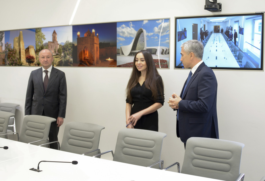 Leyla Əliyeva BMT-nin Cenevrə ofisində “Azərbaycan otağı” ilə tanış olub