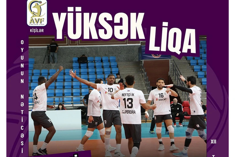 Kişi voleybolçuların Yüksək Liqasında XII tura yekun vurulub