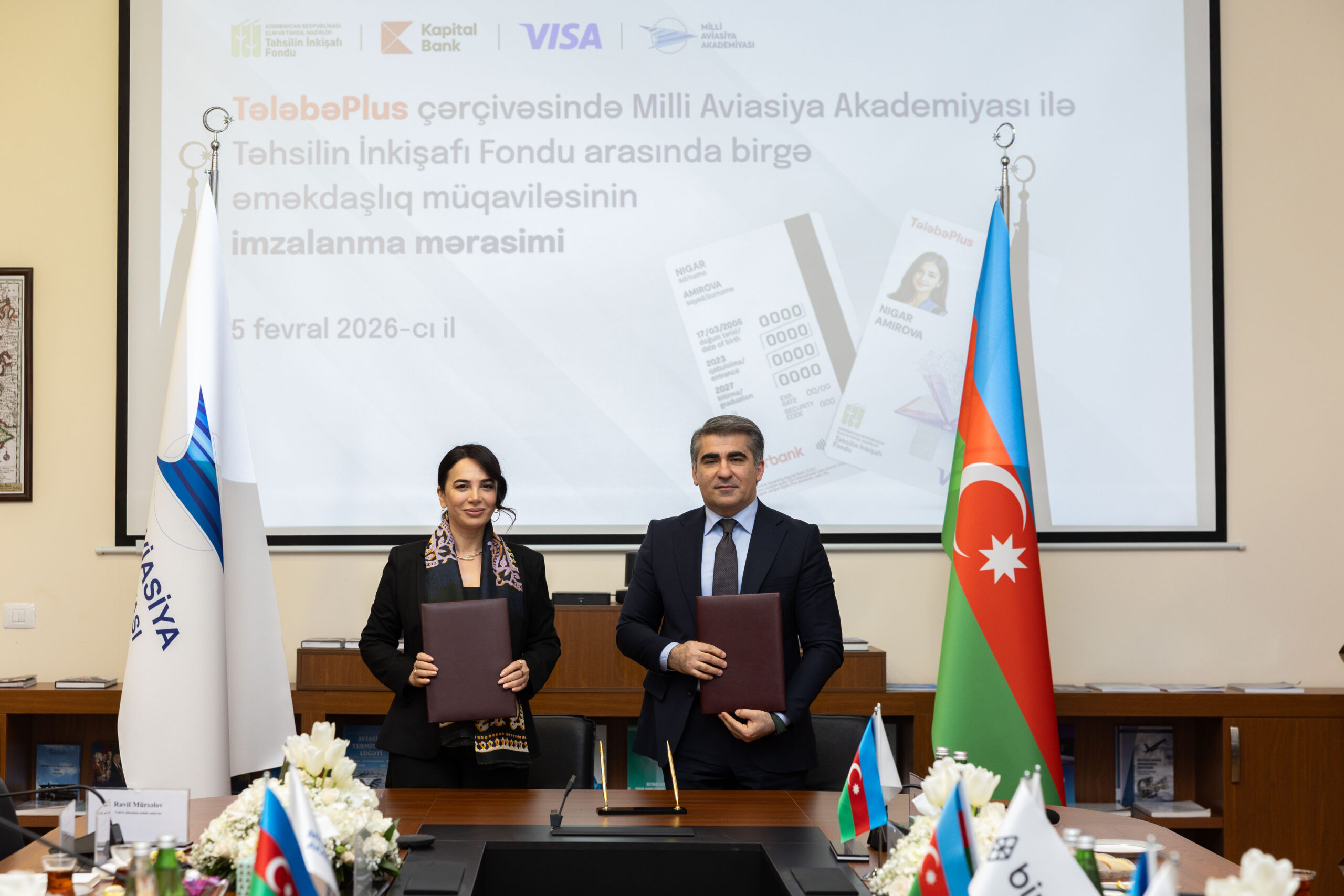 Təhsilin İnkişafı Fondu və Milli Aviasiya Akademiyası arasında əməkdaşlıq memorandumu imzalanıb