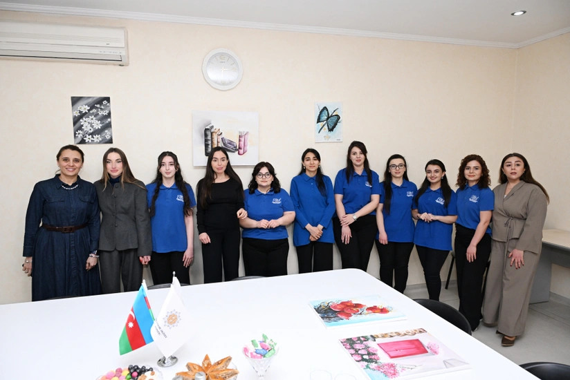 Leyla Əliyeva və Alena Əliyeva Gəncə Autizm Mərkəzi ilə tanış olublar