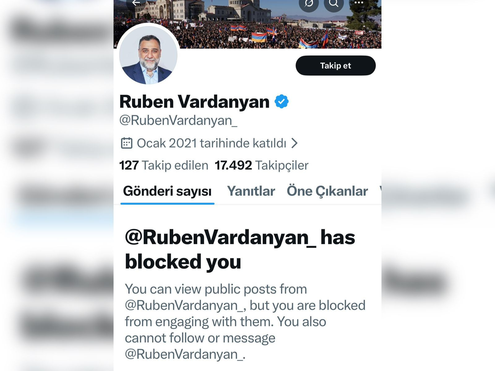 Azərbaycanlı jurnalist Vardanyana məktub