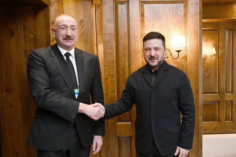 Azərbaycan və Ukrayna liderləri arasında görüş başlayıb