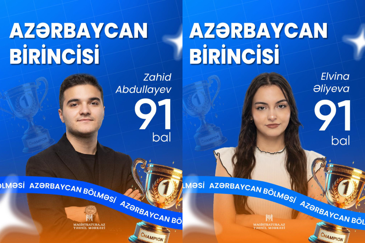 Magistratura üzrə ölkə birinciləri