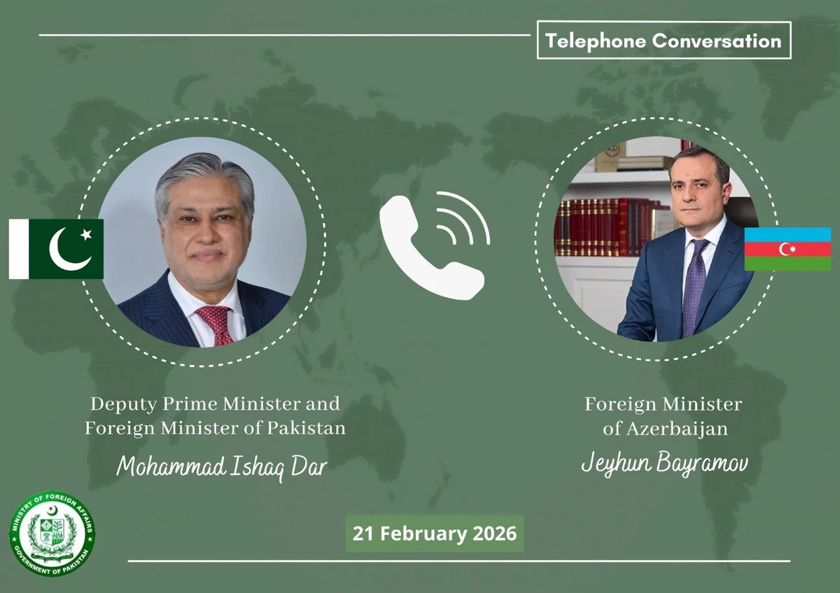 Azərbaycan və Pakistanın XİN başçıları bir sıra məsələləri müzakirə ediblər