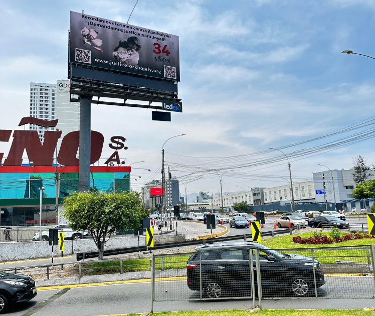 Perunun paytaxtı Lima şəhərinin mərkəzi küçələrində “Xocalıya ədalət” çağırışı edilib