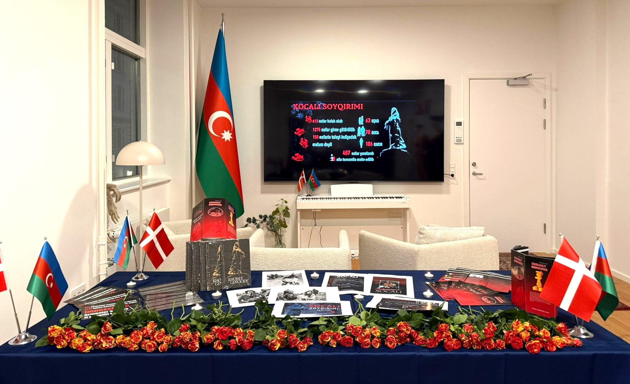 Danimarka Azərbaycan Evində Xocalı soyqırımı qurbanları yad olunub
