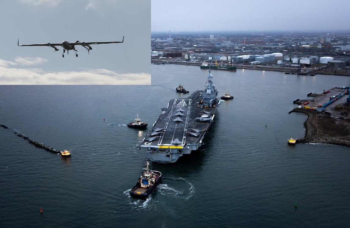 Təyyarədaşıyan gəmiyə yaxınlaşan PUA zərərsizləşdirilib