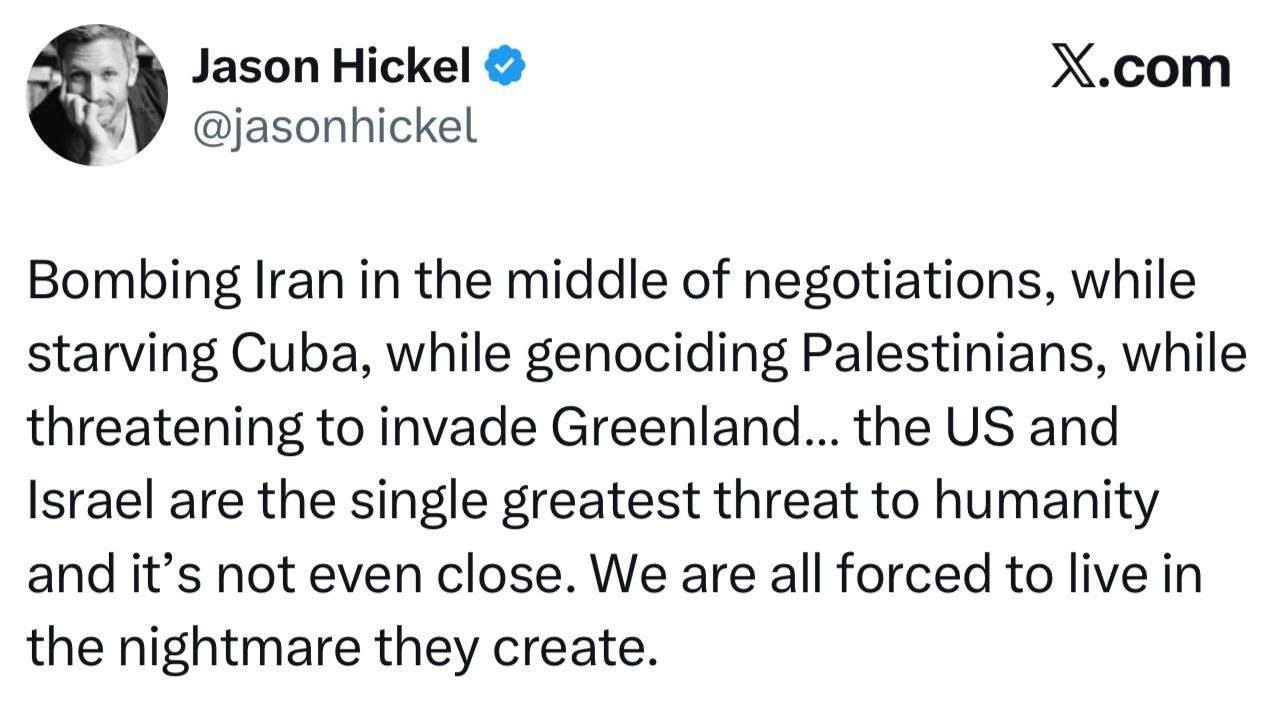 Amerikalı tarixçi xəbərdarlıq edir: ABŞ və İsrail bəşəriyyət üçün "kabus yaradan təhlükədir"