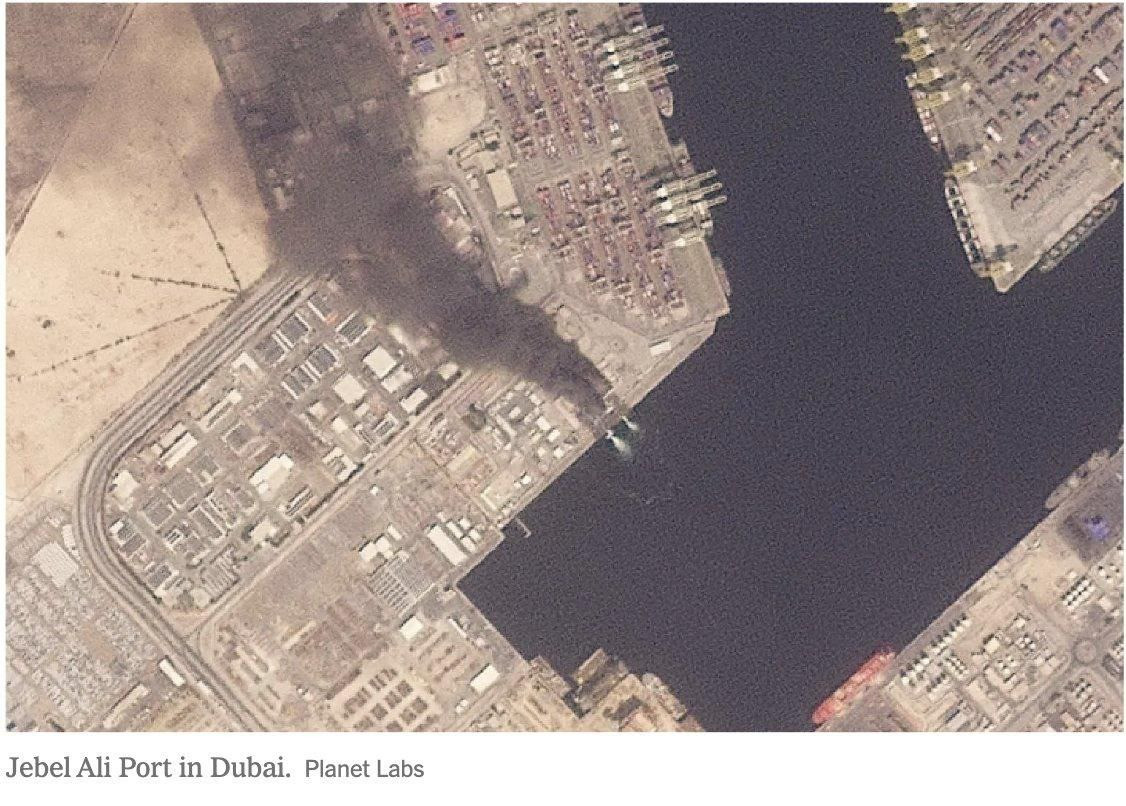 İran zərbələrinin peyk görüntüləri yayıldı