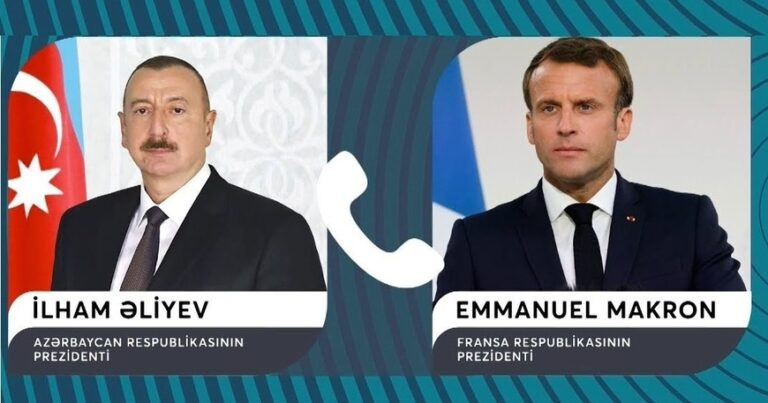 Emmanuel Makron Prezident İlham Əliyevə zəng edib