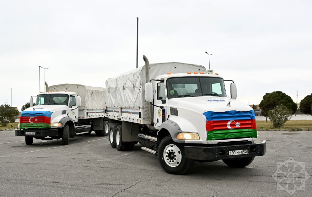 Azərbaycan Prezidentinin tapşırığı ilə İrana humanitar yardım yola salınıb