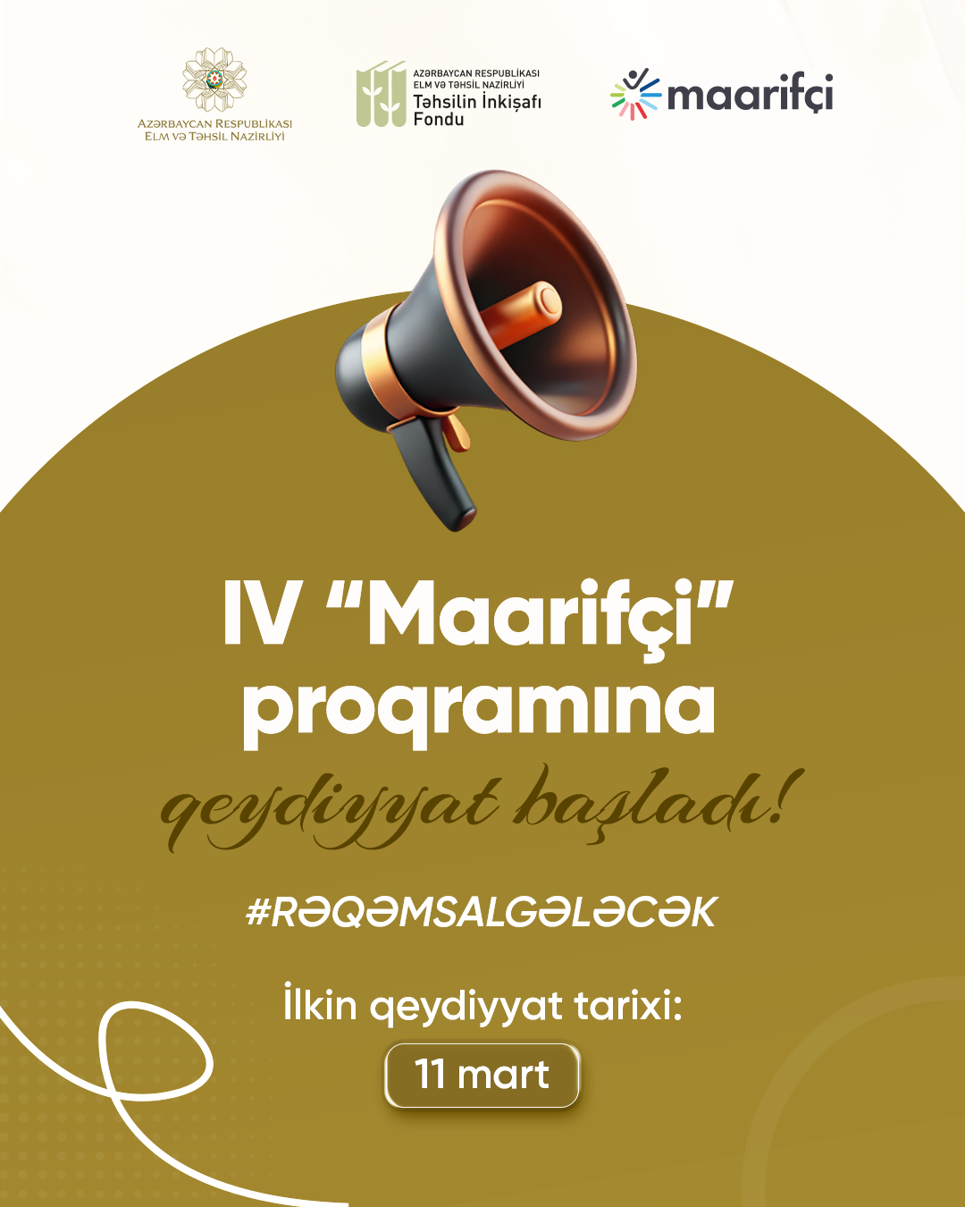IV “Maarifçi” tələbə-məzun təcrübə proqramına qeydiyyat başlayır