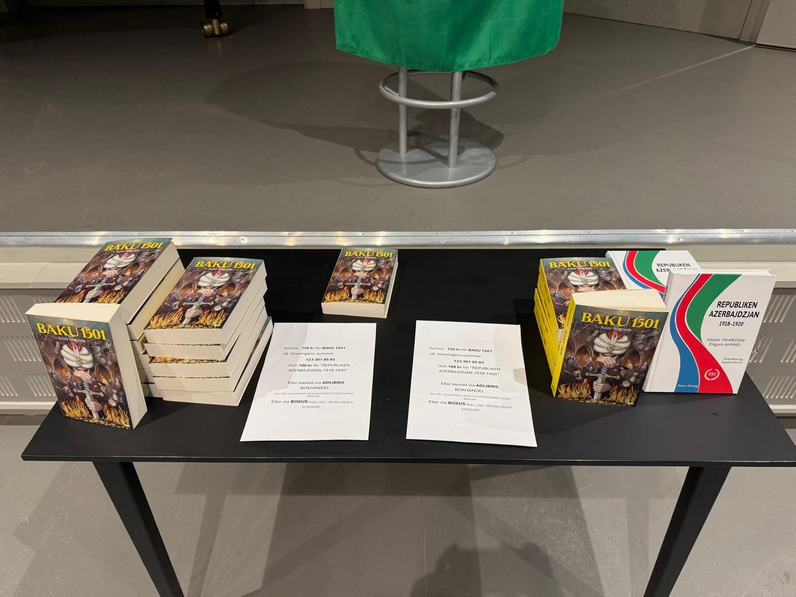 Stokholmda “Bakı 1501” tarixi romanının təqdimatı keçirilib