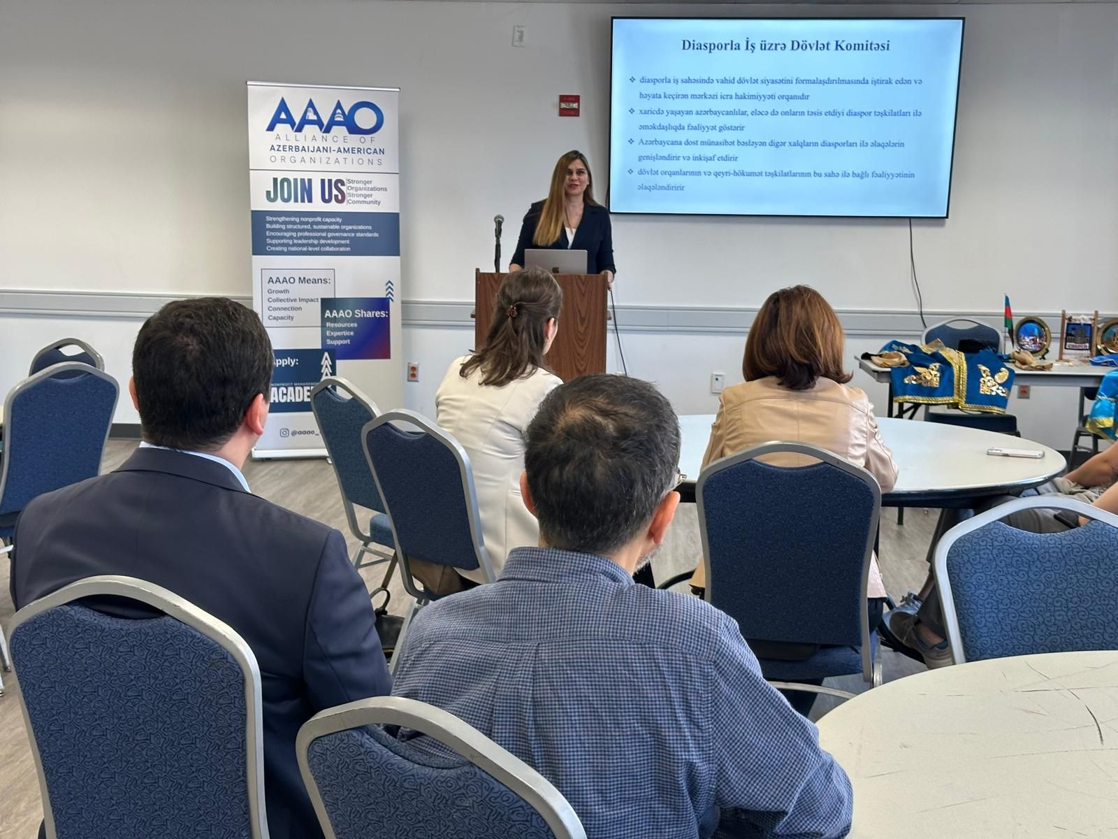 Dövlət Komitəsinin əməkdaşları ABŞ-də azərbaycanlı tələbə və gənclərlə görüşüb