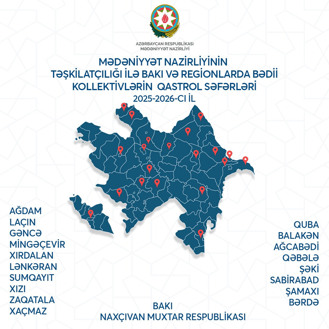 Bu aydan Bakı və regionları əhatə edən mədəni qastrol proqramına başlanılıb