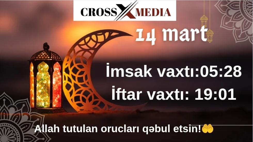 Ramazan ayının 24-cü günü: duası, imsak və iftar vaxtı